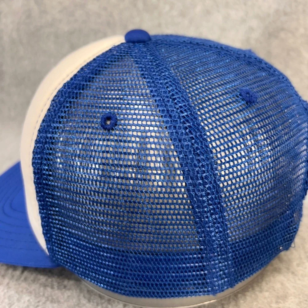 Surfs Up Youth Blue White Unbranded Trucker Hat Snapback Mesh Surf Graphic 4-16